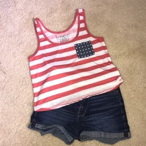 American Flag Tank Top